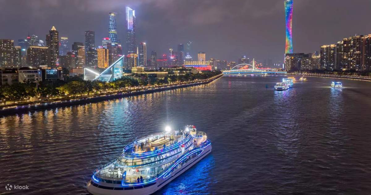 Near Canton Tower & Haixinsha] Guangzhou Pearl River Night Cruise